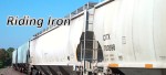 Hopper cars on the railroad tracks